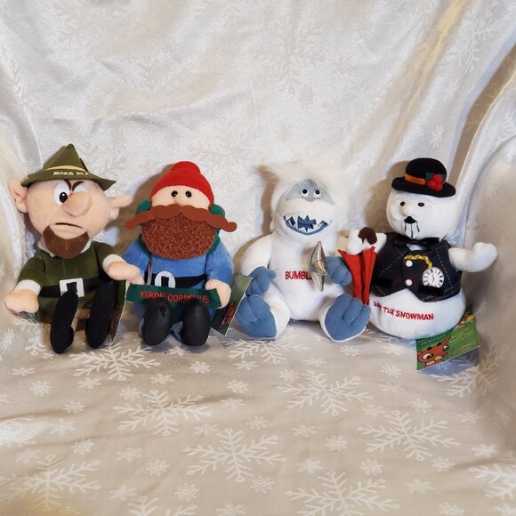 Stuffins Rudolph Island of Misfit Toys 2000 CVS Plush Set of 9 Vtg Ornaments - Picture 2 of 6